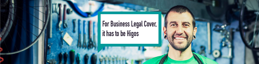 Higos business insurance legal expenses bike repair shop