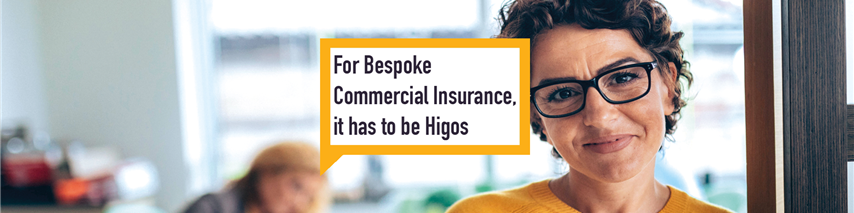 Higos underwriting commercial woman in office