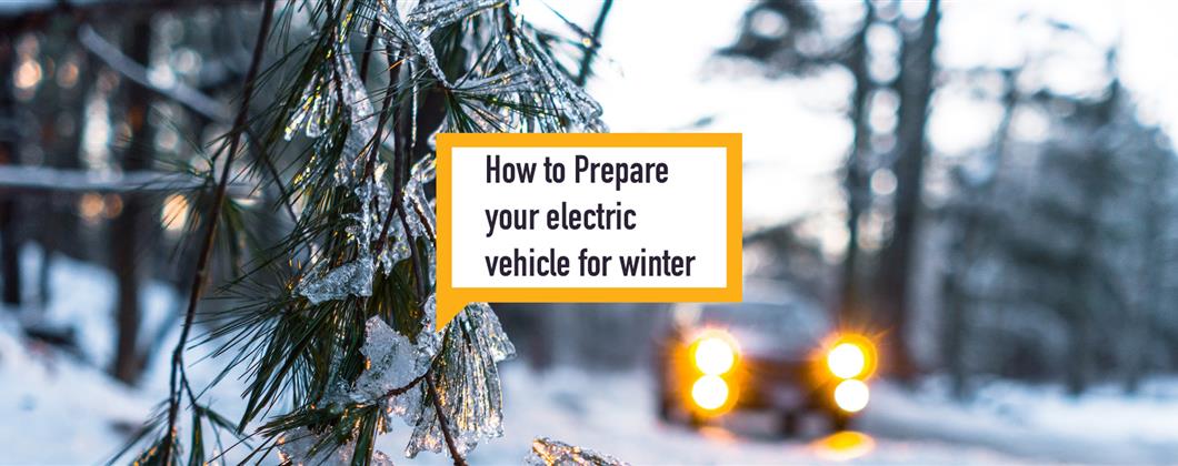 How To Prepare Electric Vehicles For Winter Speech Bubble Banner