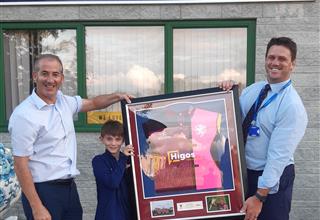 Ben Hilton Wins Framed SCCC Metro Bank 2023 Shirt