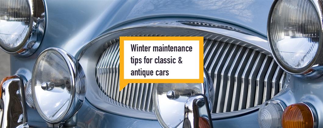 Winter Maintenance Tips For Classic And Antique Cars Speech Bubble Banner