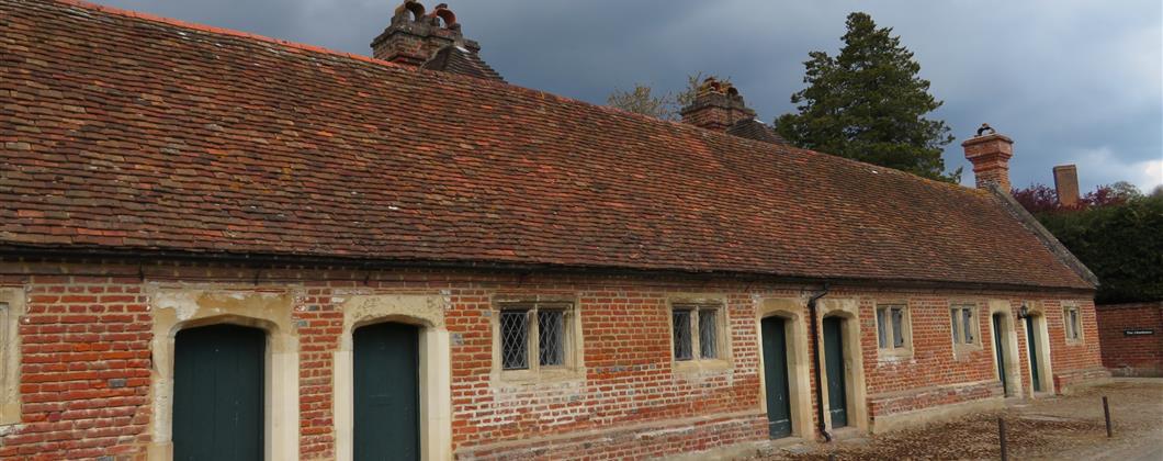 Almshouse charity building in the UK.